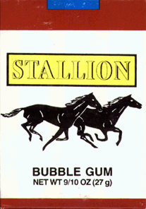 Stallion bubble gum