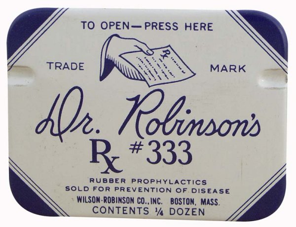 Dr. Robinson’s Rx #333 condoms ($140)