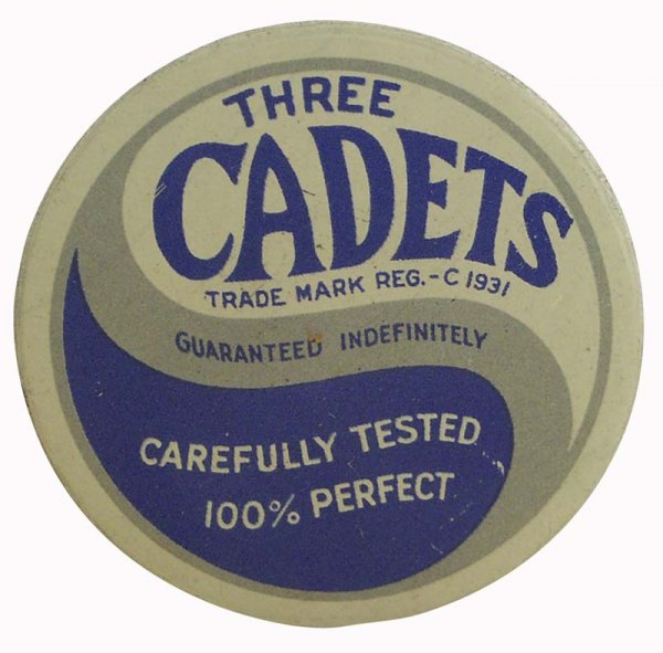Three Cadets condoms ($112/$504)