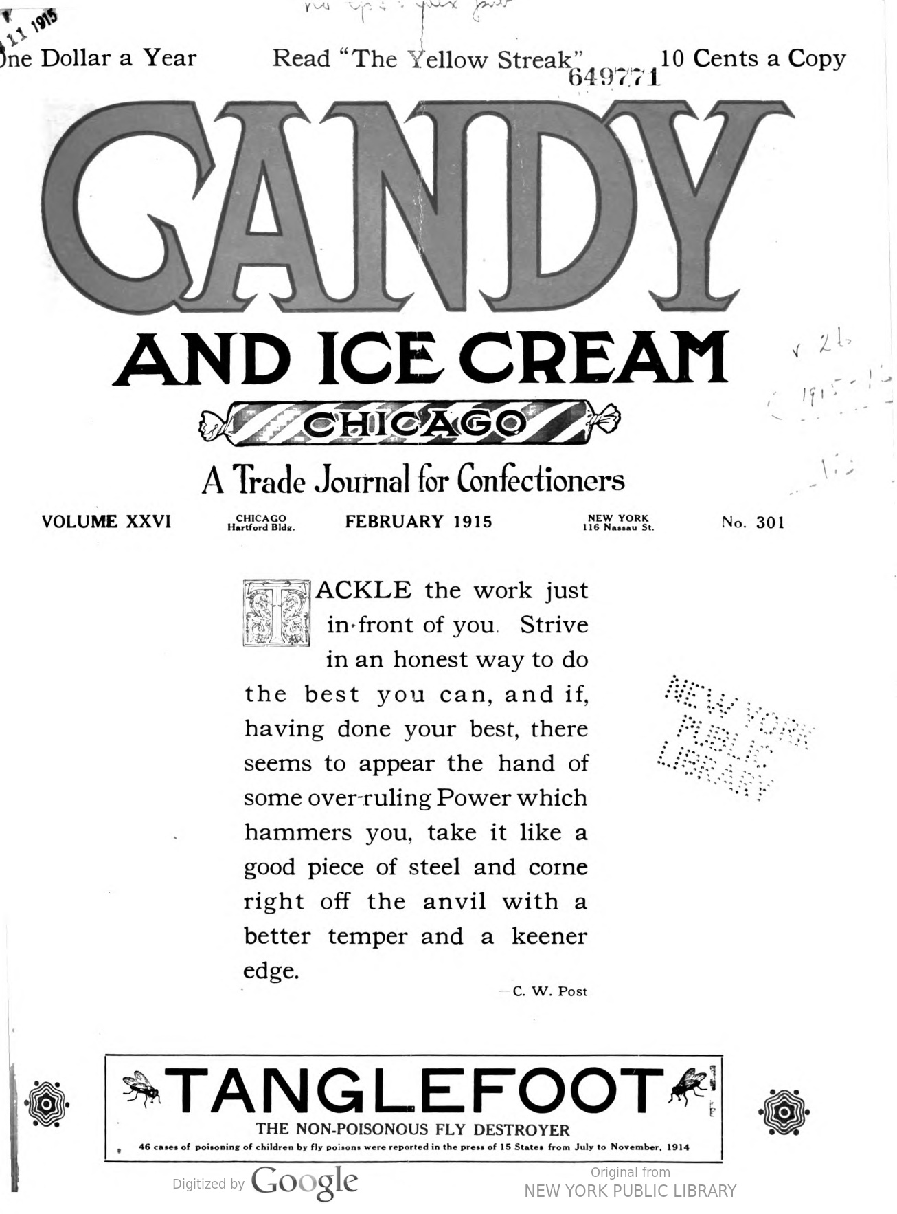 Candy and Ice Cream 1915feb