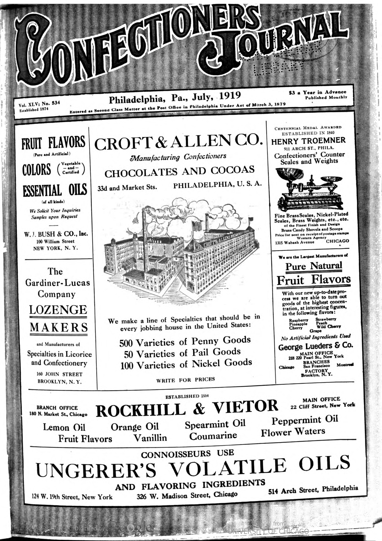 Confectioners Journal 1919jul-dec