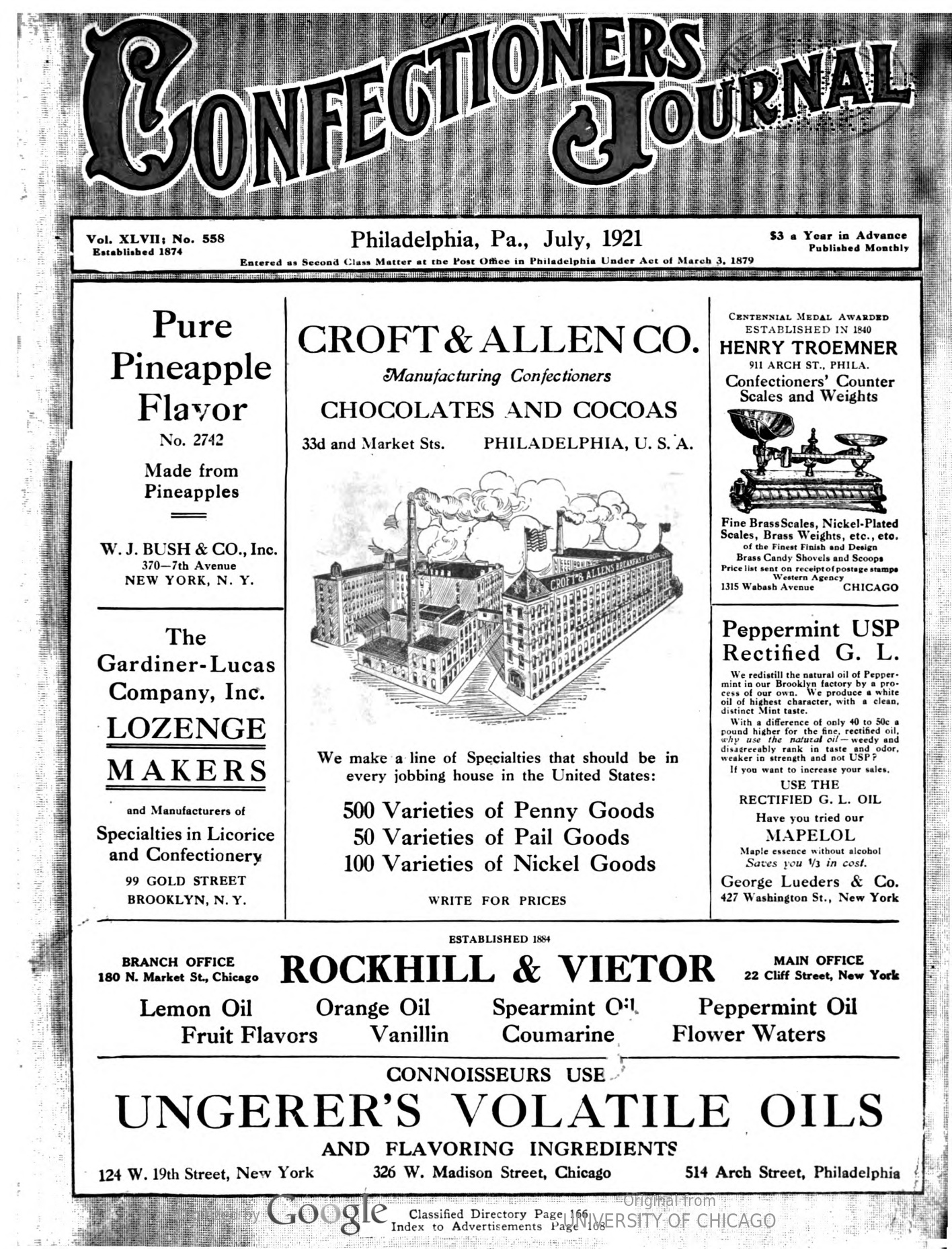 Confectioners Journal 1921jul-dec