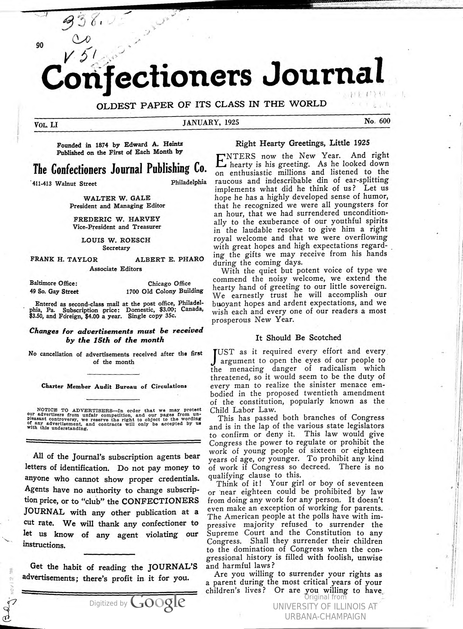 Confectioners Journal 1925
