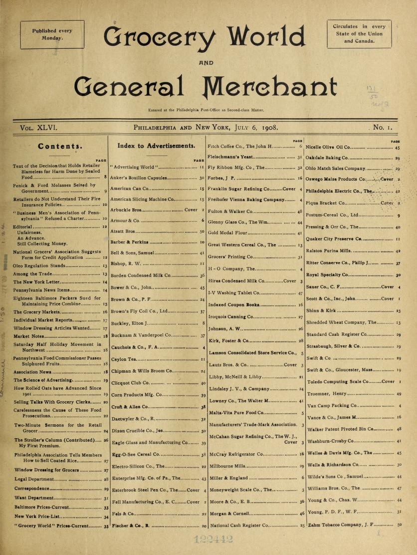 Grocery World and General Merchant 1908jul