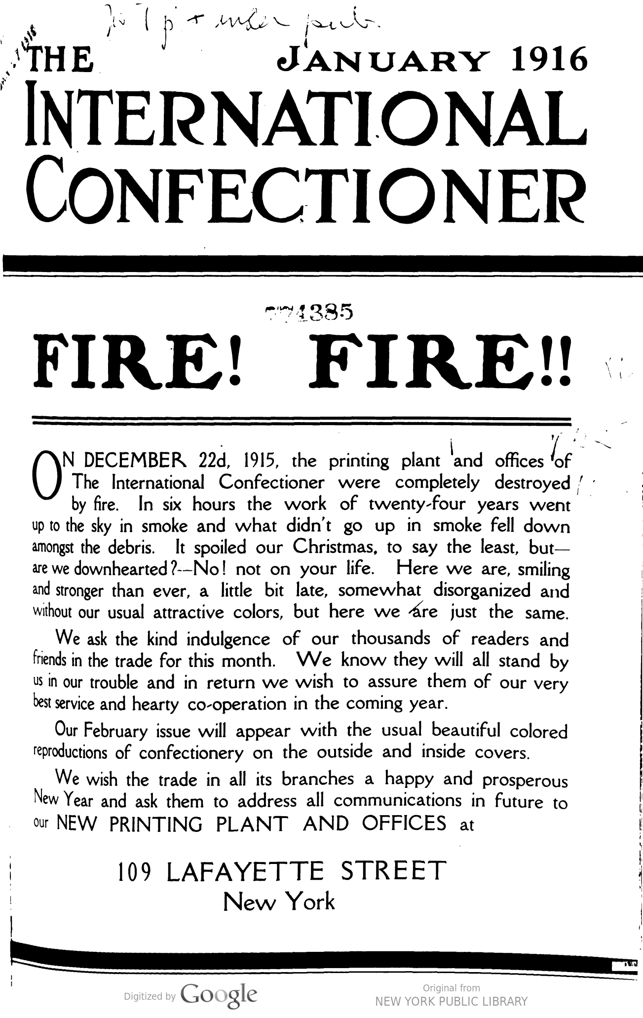 International Confectioner 1916