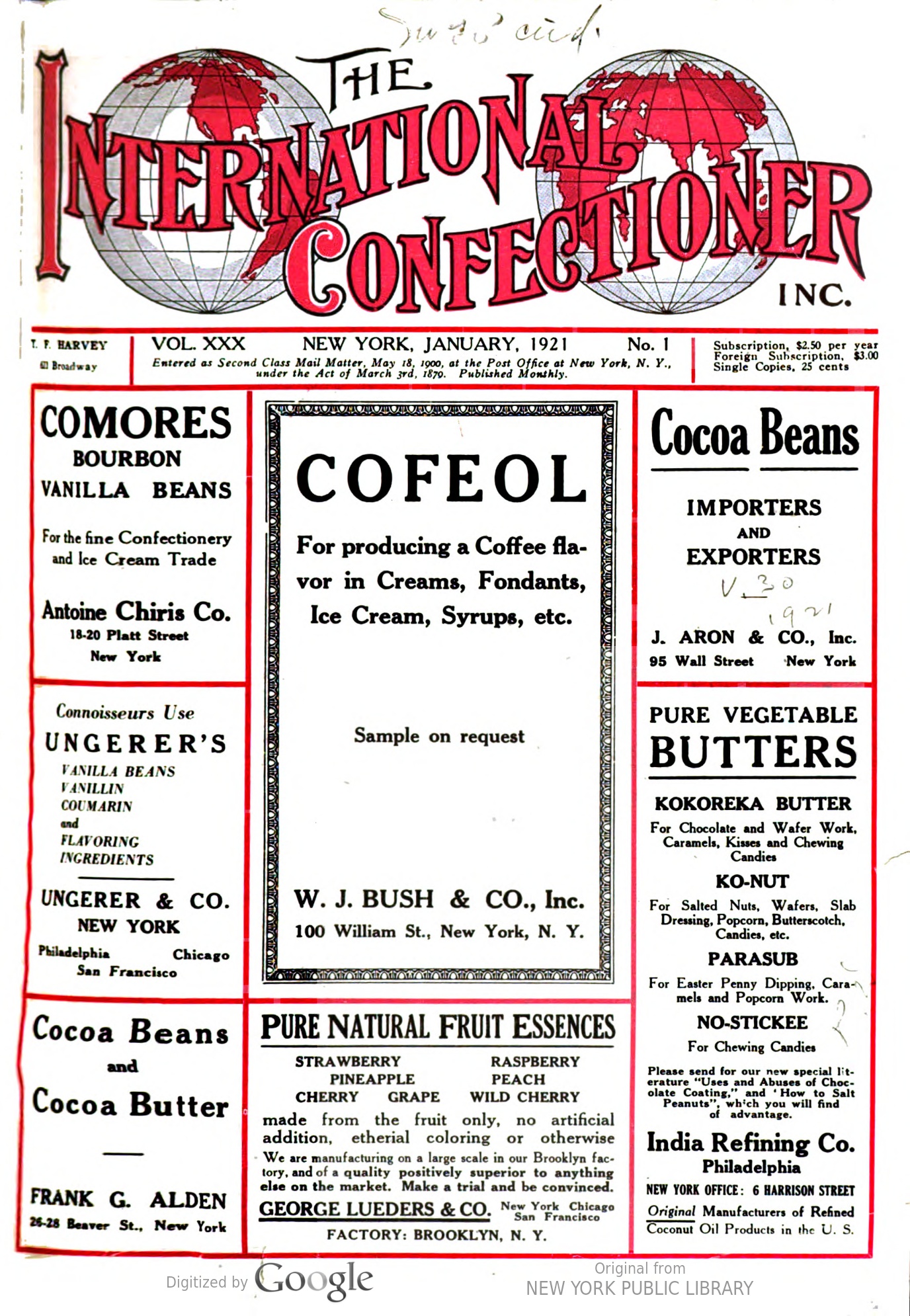International Confectioner 1921