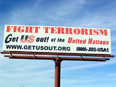 Fight terrorism billboard