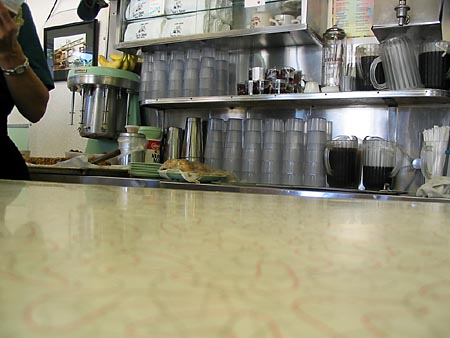 dots Diner countertop