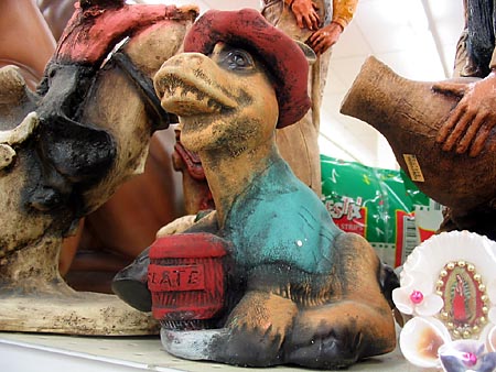 beautiful drinking burro sculpture ... for smashing