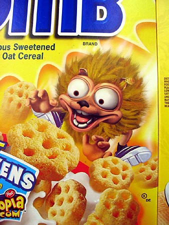 Psychotic cereal mascot