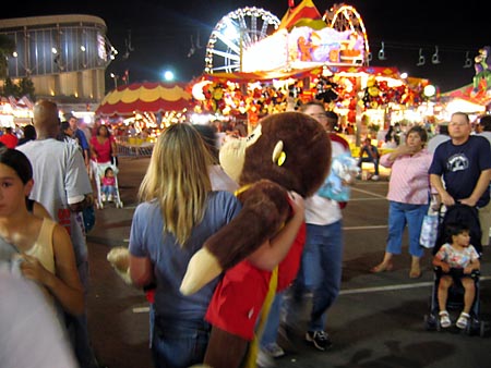 Large monkey carnival prize