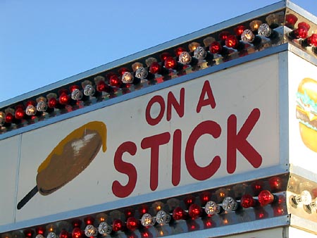 on a stick sign