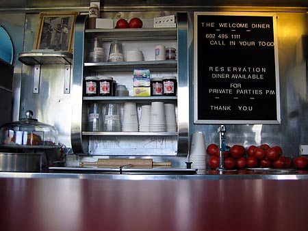 Welcome Diner countertop