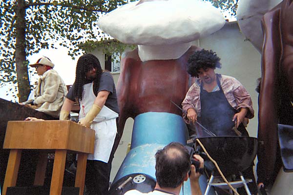 Cooks on the Doggie Diner Truck.